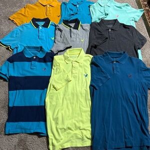Polo American eagle athletic fit size small lot of 9